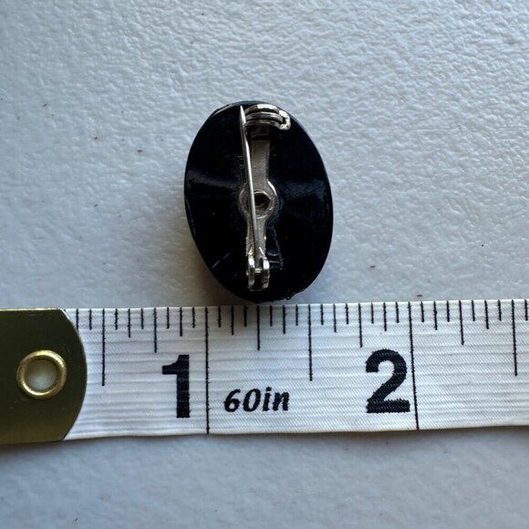 Cameo and Colored Rhinestone Lapel Scarf Hat Pins Set of 4 Retro Glam Brooches - Picture 5 of 11